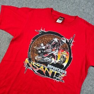 Vintage RudeBoyz T-Shirt Boys XL Red Y2K Motocross Dirtbike Skater Outdoors
